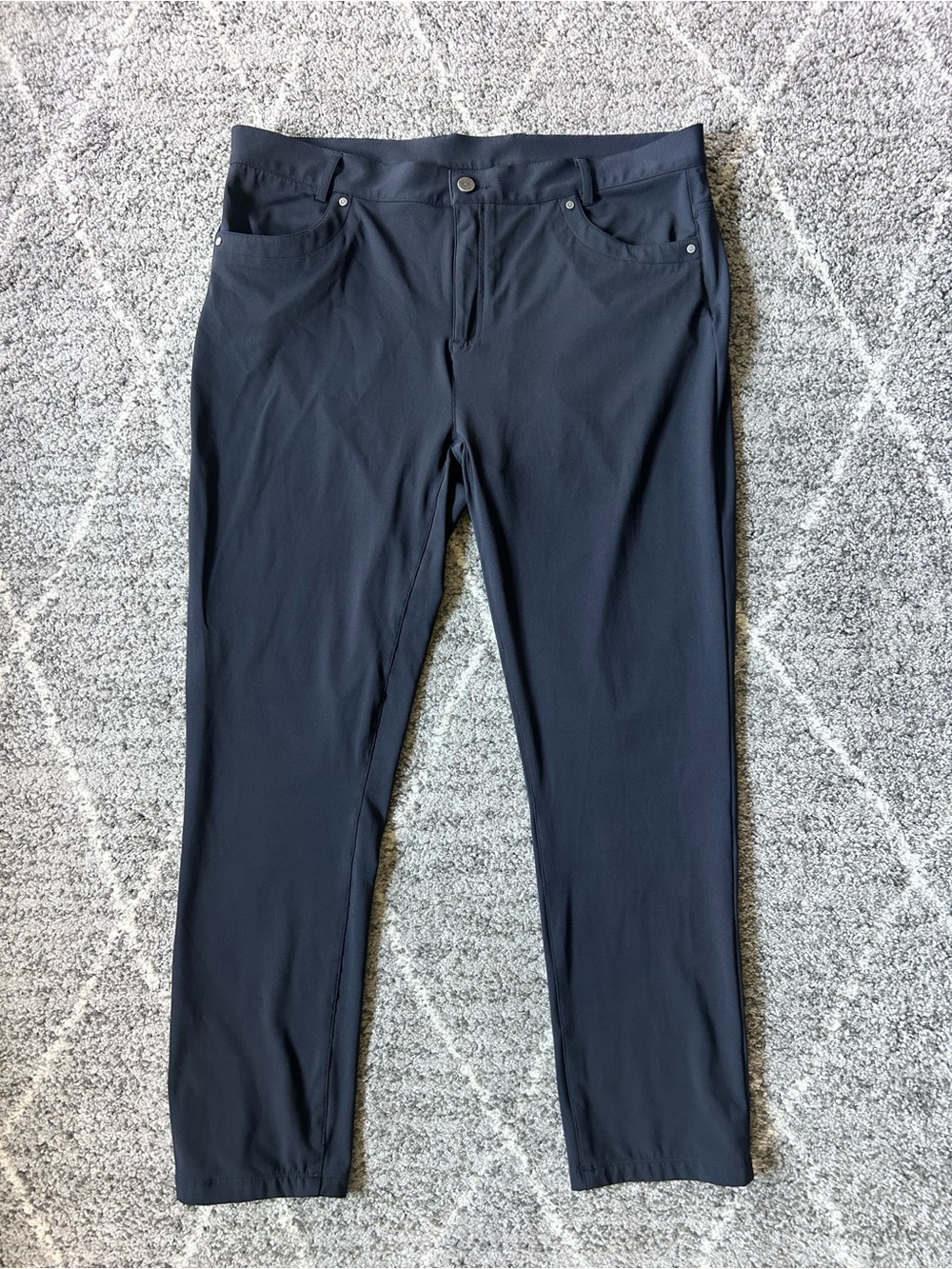 IBKUL Men's Charcoal lightweight soft stretch high performance pants XL